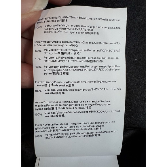 Boss Hugo Boss Blazer‎ Men's 38S Gray Marzotto Wool Sport Coat Jacket 2-Button - Picture 11 of 12